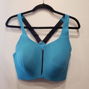 Sz 7 (36F, 38F, 38E/DDD) knix Catalyst Front Zip Closure Sports Bra